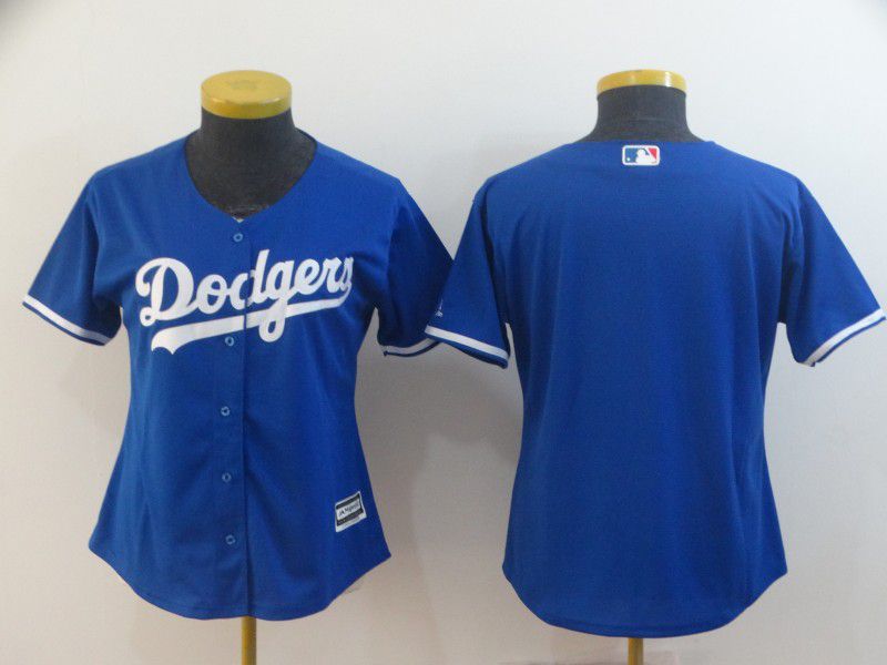 Women Los Angeles Dodgers Blank Blue Game MLB Jerseys